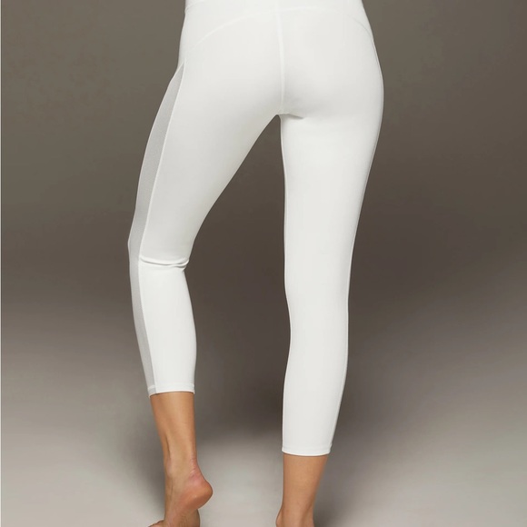 Michi Stardust Crop Legging White Mesh Small - Picture 3 of 7